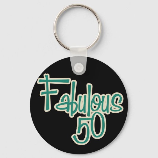 Fabulous 50th Birthday Sleutelhanger (Voorkant)