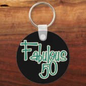 Fabulous 50th Birthday Sleutelhanger (Voorkant)