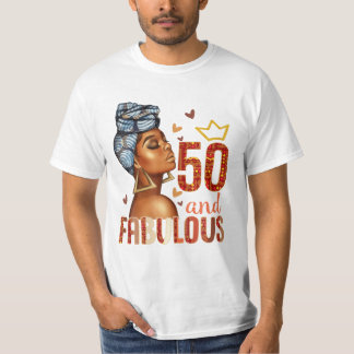 Fabulous 50th Birthday Vrouwen T-shirt