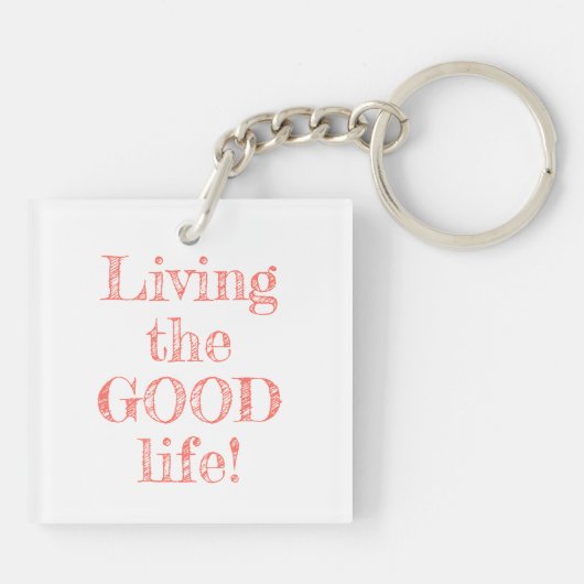 Fabulous 55 Birthday Coral Glitter Double Sided Sleutelhanger (Achterkant)