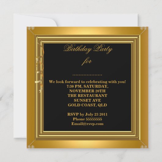 Fabulous 60 Celebration 60th Gold Red Roses Wine Kaart (Achterkant)