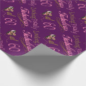 Fabulous 60th Birthday Cadeaupapier (Hoek)