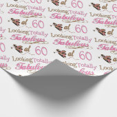 Fabulous 60th Birthday Cadeaupapier (Hoek)