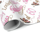 Fabulous 60th Birthday Cadeaupapier (Rol Hoek)