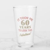 Fabulous 60th Birthday Glas (Voorkant)