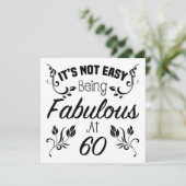 Fabulous 60th Birthday Kaart (Staand voorkant)