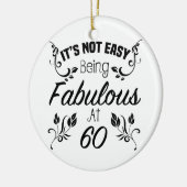 Fabulous 60th Birthday Keramisch Ornament (Links)