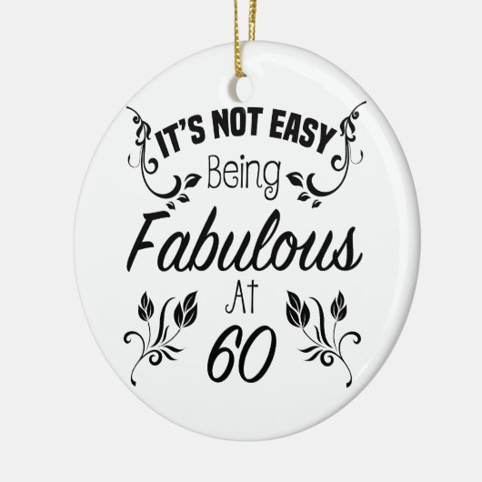 Fabulous 60th Birthday Keramisch Ornament (Links)
