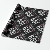 Fabulous 65th Birthday Cadeaupapier (Uitgerold)