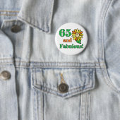 Fabulous 65th Birthday Gifts Ronde Button 5,7 Cm (In situ)