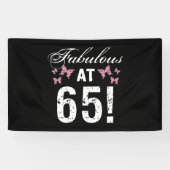 Fabulous 65th Birthday Spandoek (Horizontaal)