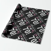 Fabulous 70th Birthday Cadeaupapier (Uitgerold)