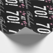 Fabulous 70th Birthday Cadeaupapier (Hoek)