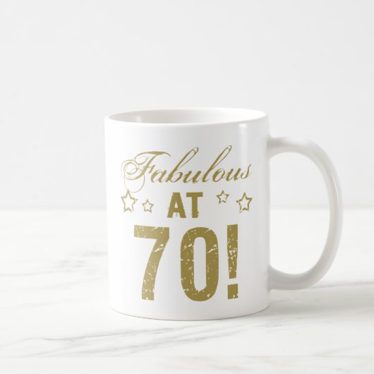 Fabulous 70th Birthday Koffiemok (Rechts)
