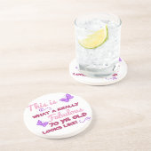 Fabulous 70th Birthday Zandsteen Onderzetter (Zijkant)