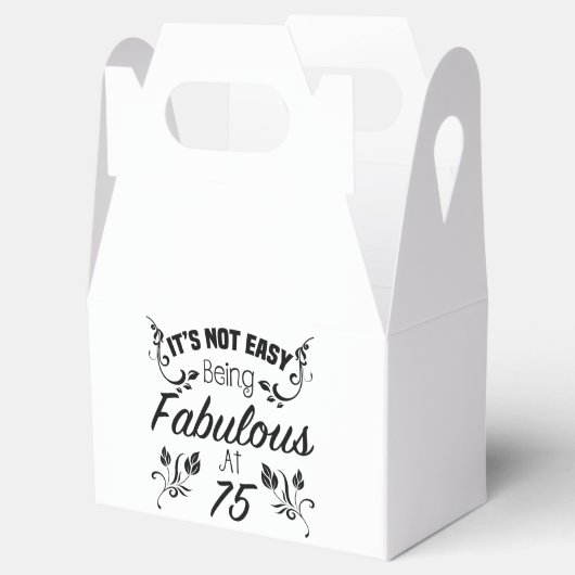 Fabulous 75th Birthday Bedankdoosjes (Geopend)