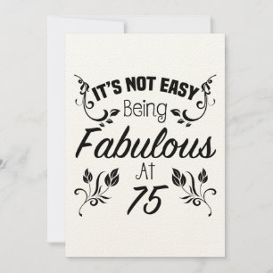 Fabulous 75th Birthday Kaart