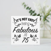 Fabulous 75th Birthday Kaart (Staand voorkant)