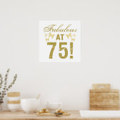 Fabulous 75th Birthday Poster (Keuken)