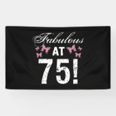 Fabulous 75th Birthday Spandoek (Horizontaal)