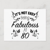 Fabulous 80th Birthday Briefkaart (Voorkant)