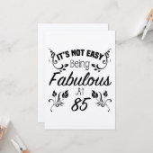 Fabulous 85th Birthday Kaart (Voorkant / Achterkant in situ)