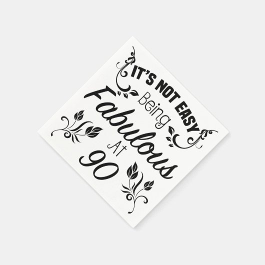 Fabulous 90th Birthday Servetten (Hoek)