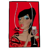 Fabulous "African American Diva" Gift Bag Medium Cadeauzakje (Voorkant)