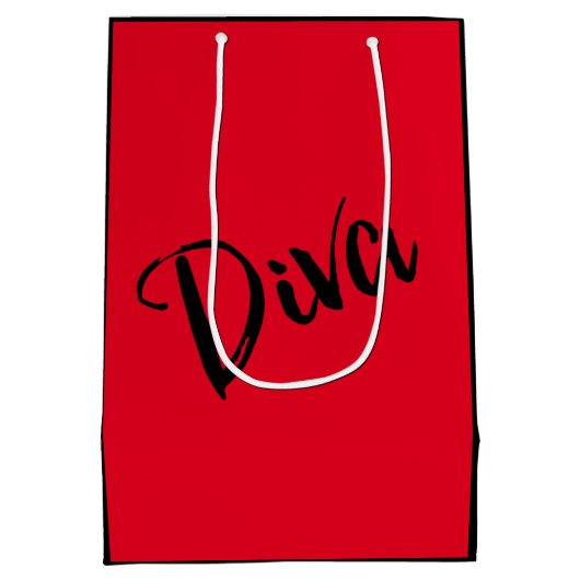 Fabulous "African American Diva" Gift Bag Medium Cadeauzakje (Achterkant)