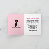 Fabulous African American Lady Birthday Kaart (Binnen)