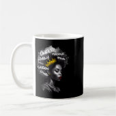 Fabulous Afro Black Vrouw Met Empowering Words En Koffiemok (Links)