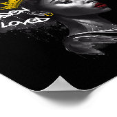 Fabulous Afro Black Vrouw Met Empowering Words En Poster (Hoek)