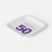 Fabulous and 50 Birthday Paper Bord (Gebogen)