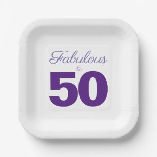 Fabulous and 50 Birthday Paper Bord
