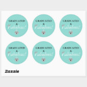Fabulous and Afstuderen Celebration Party Ronde Sticker (Vel)
