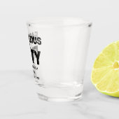 Fabulous and Fifty Birthday Black Bold Script Shot Glas (Rechts)