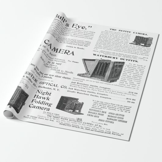 Fabulous Antiek Camera Fotograaf Fotografie Cadeaupapier (Uitgerold)