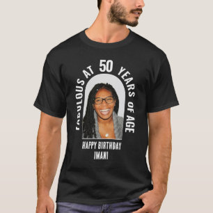 FABULOUS AT 50 Group Matching Family Party Foto T-shirt
