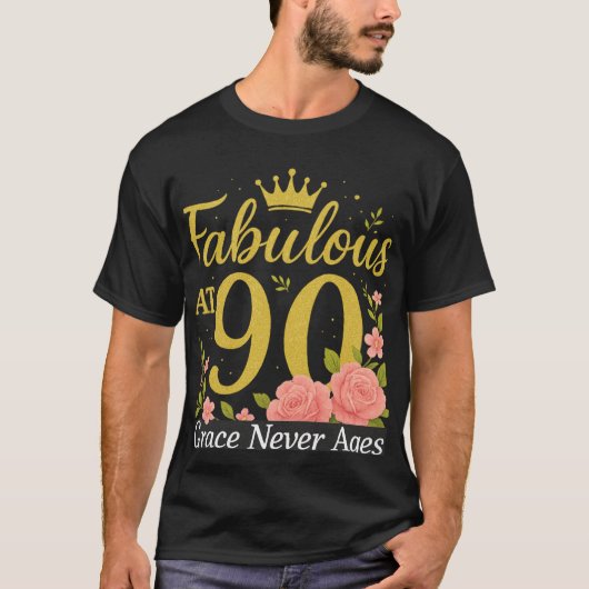 Fabulous at 90 Tshirt (Voorkant)