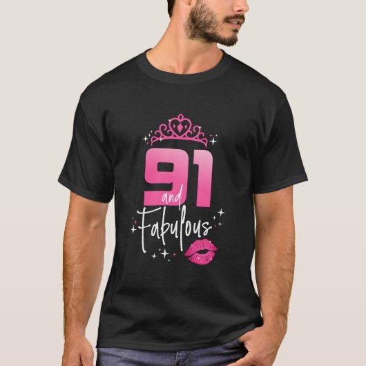Fabulous At 91 91St Chapter 91 T-shirt (Voorkant)