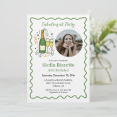 Fabulous at Forty Party 40th Birthday Kaart (Staand voorkant)