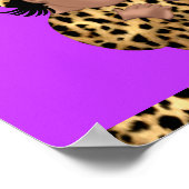 Fabulous Baby shower Baby Cute Girl Leopard 3 Poster (Hoek)