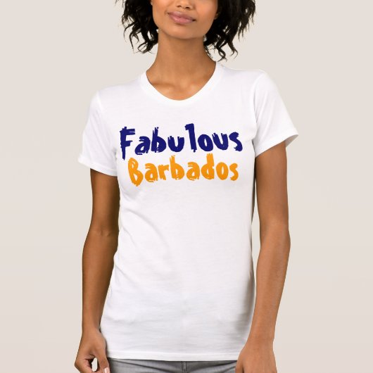 Fabulous barbados t-krimpt t-shirt (Voorkant)
