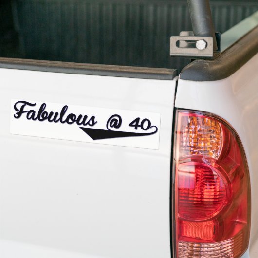 Fabulous bij 40 bumpersticker (Op Truck)