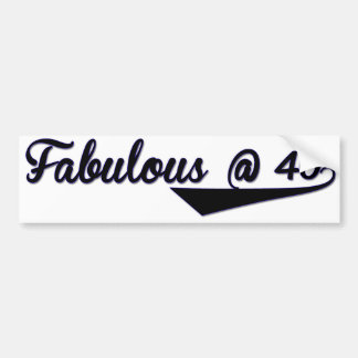 Fabulous bij 40 bumpersticker