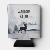 Fabulous bij 40 Majestic Herten Waterverf Blikjeskoeler (Achterkant)