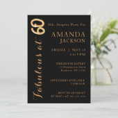 Fabulous bij Zestig Verrassing Verjaardag Uitnodig Kaart (Staand voorkant)