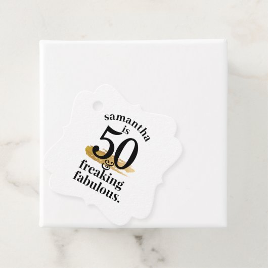 Fabulous Birthday Black White Hartelijk dank Bedankjes Labels (In situ)