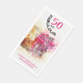 Fabulous Birthday  fiets per jaar Sjabloon Servet (Hoek)