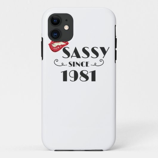 Fabulous Birthday Gift Sassy from 1981 Gift Case-Mate iPhone Case (Achterkant)